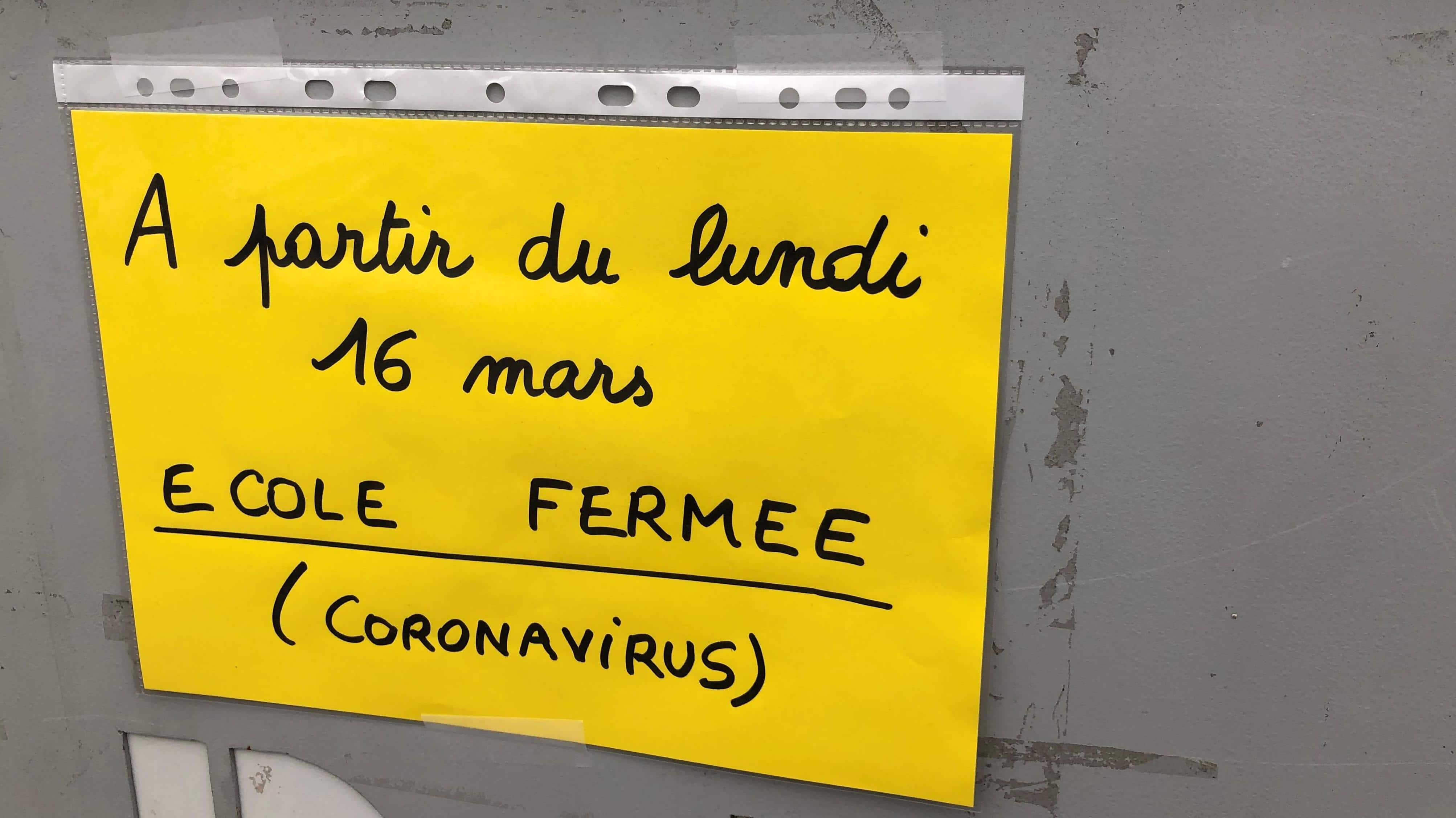 La ministère de l'Éducation annonce la fermeture des écoles jusqu'à nouvel ordre