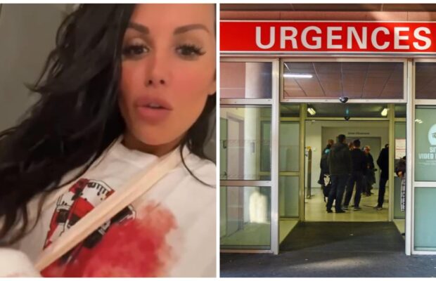 Laura Lempika : le bras en écharpe, elle se rend d'urgence à l'hôpital