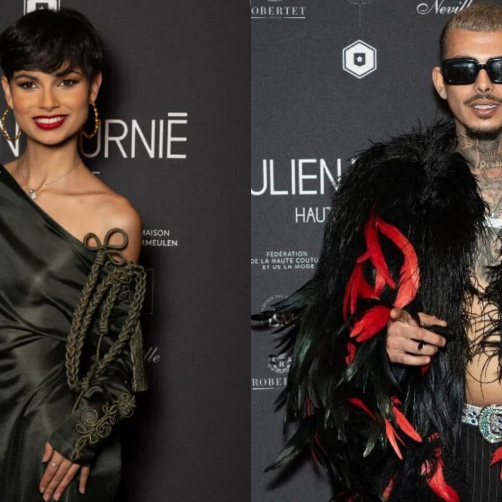 Fashion Week : Ève Gilles (Miss France 2024) et Greg Yega ne se quittent plus