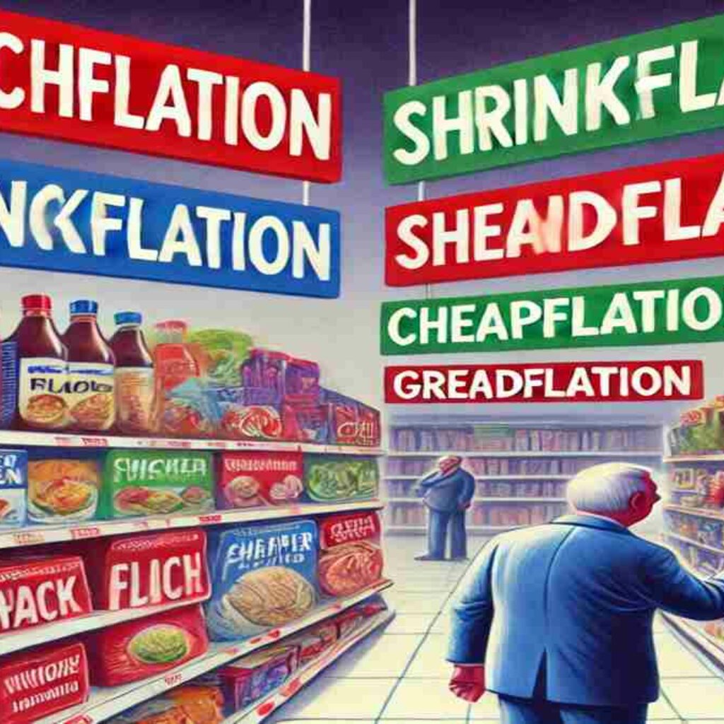 Stretchflation shrinkflation cheapflation