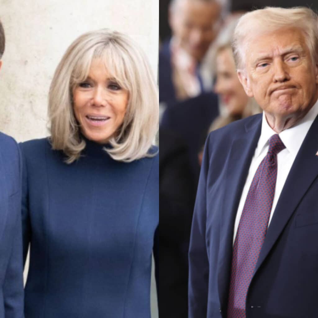 Emmanuel Macron : giflé par sa femme Brigitte ? Donald Trump réagit à la vidéo et lui donne un conseil