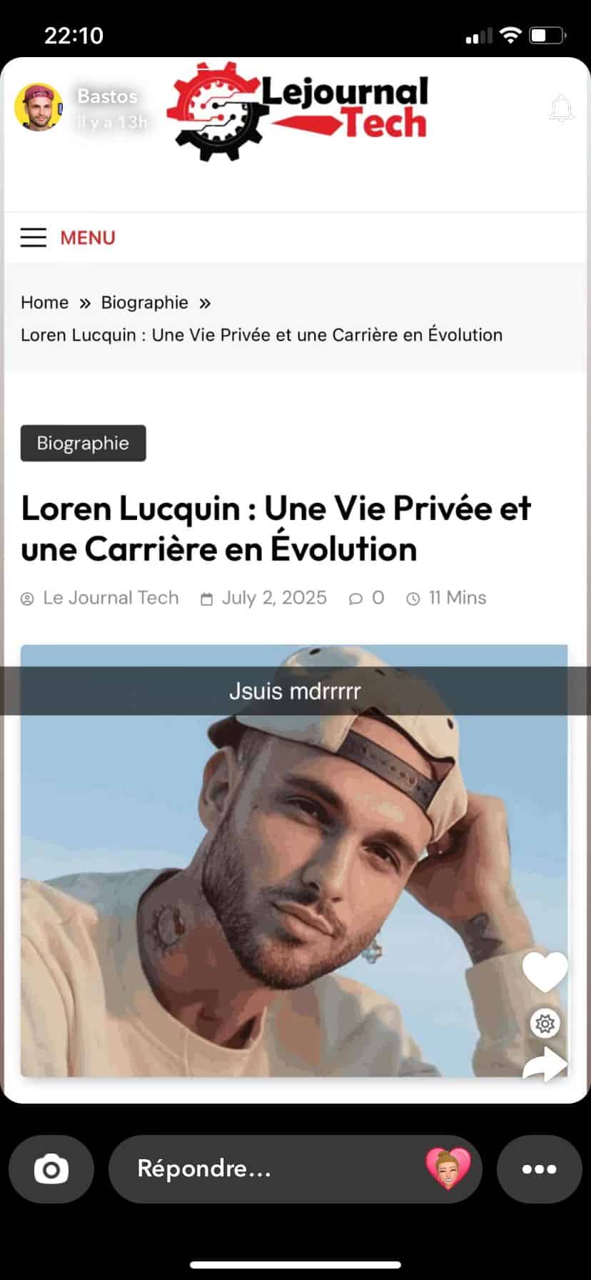 Bastos : prêt à tout pour reconquérir Victoria Mehault ?