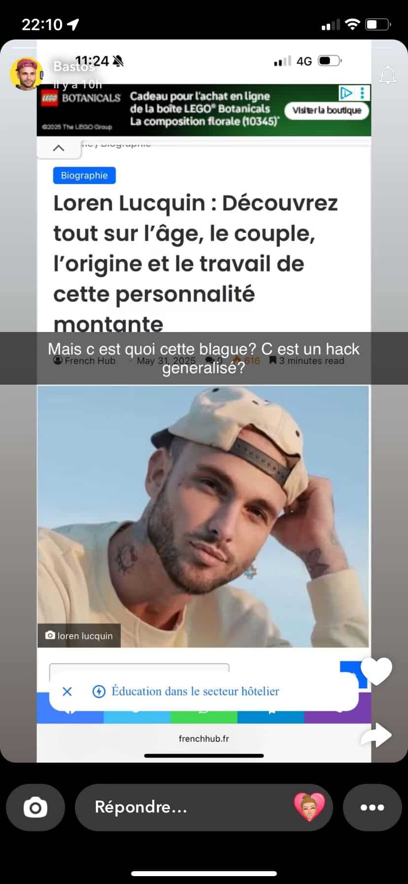 Bastos : prêt à tout pour reconquérir Victoria Mehault ?