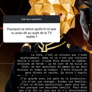 Haneia (Les Cinquante) : de retour dans une émission de télé-réalité, elle se confie