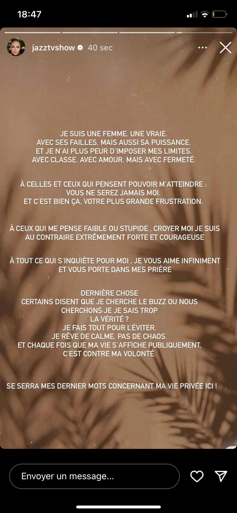 Jazz Correia : après l'infidélité de son mari Laurent, elle le menace publiquement