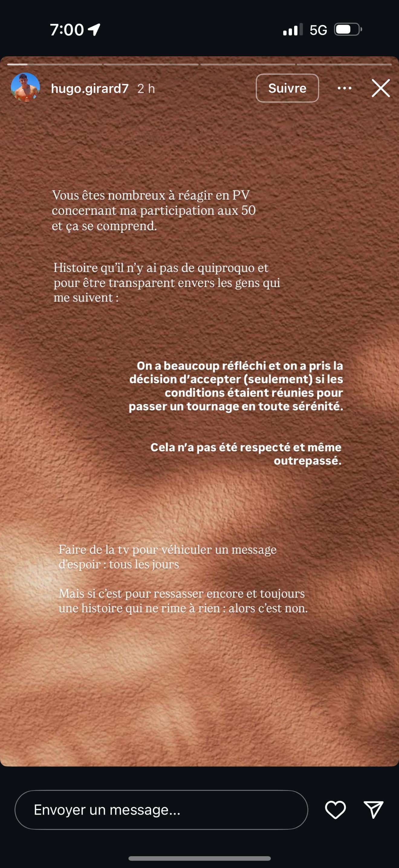 Marine et Hugo (Les Cinquante) : le couple s’en prend à la production