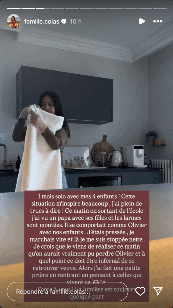 Delphine Colas (Familles nombreuses) : un mois sans Olivier, elle se confie © Instagram / Delphine Colas