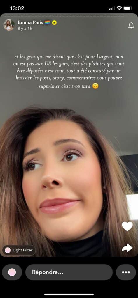 Emma Paris : de nouveau en couple, elle porte déjà plainte
