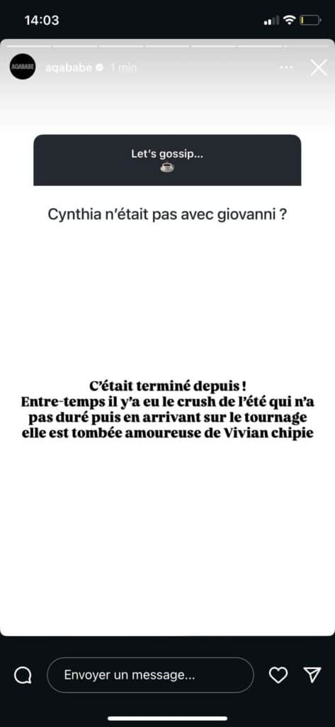 Cynthia et Vivian Grimigni : les candidats en couple sur le tournage de La Bataille