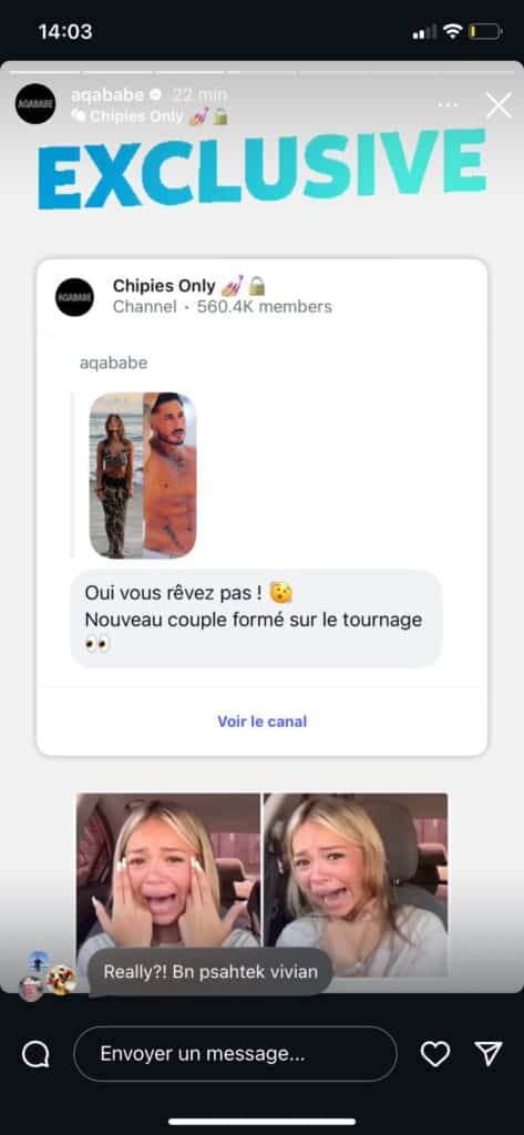 Cynthia et Vivian Grimigni : les candidats en couple sur le tournage de La Bataille