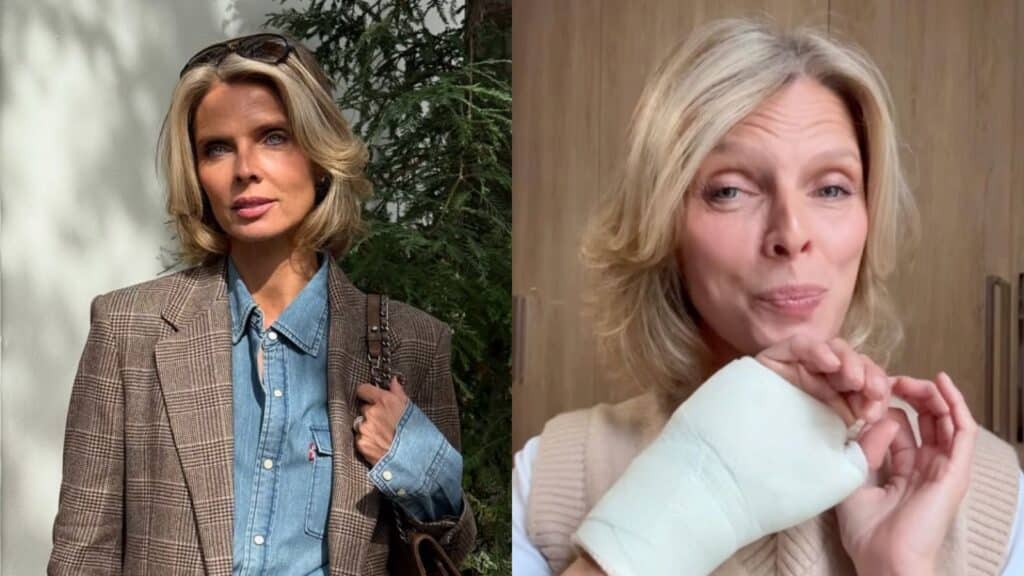Sylvie Tellier : l’ancienne Miss explique pourquoi elle a la main dans le plâtre