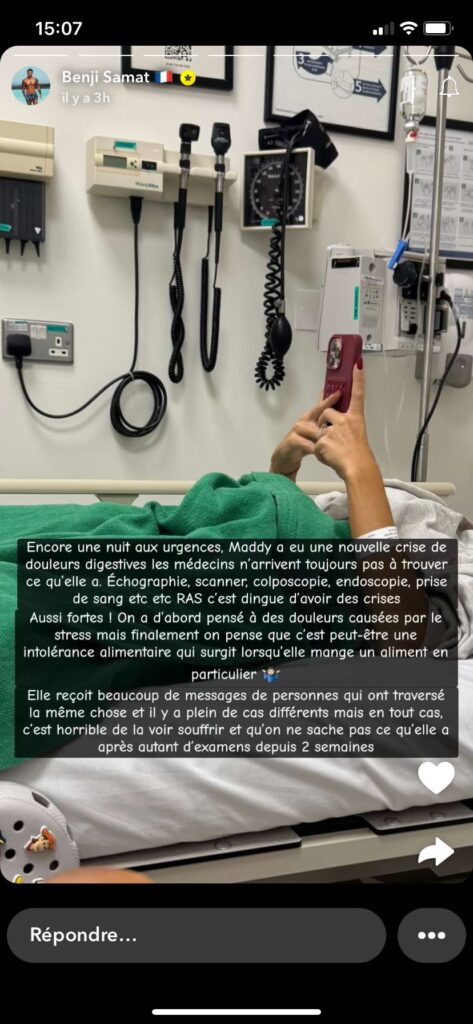 Maddy Burciaga : de retour pour la énième fois à l'hôpital, ses problèmes de santé s’aggravent