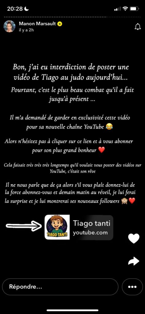 Tiago Tanti : le fils de Manon et Julien se lance sur YouTube
