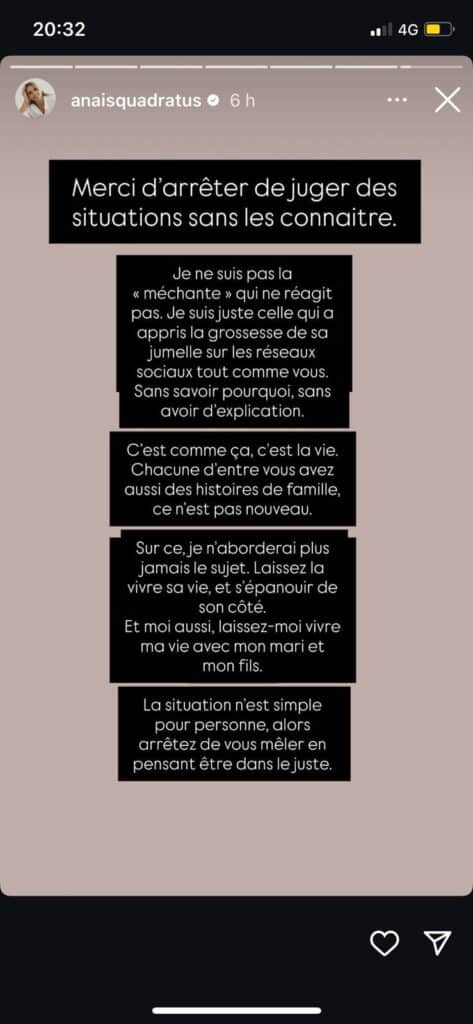 Manon Quadratus enceinte : elle annonce le sexe de son premier enfant, sa sœur Anaïs règle ses comptes