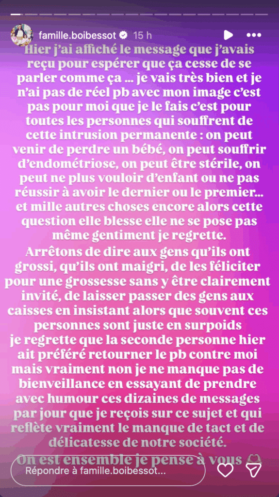 "Ça ne s'arrête jamais" : Audrey Boibessot (Familles nombreuses) remontée par les remarques des internautes