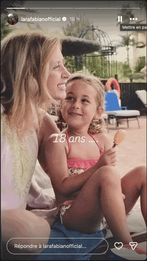 Lara Fabian : sa fille âgée de 18 ans est son véritable sosie selon les internautes