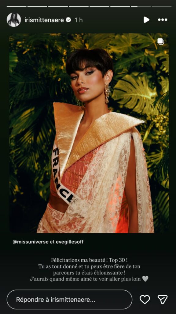 Miss Univers : la réaction d'Iris Mittenaere aux classements d'Eve Gilles et Ophély Mézino