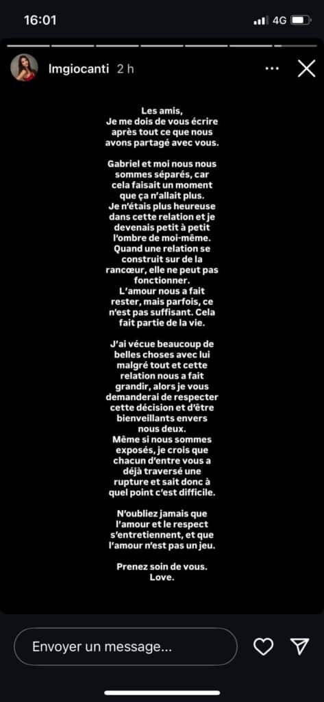 Lisa-Marie : elle officialise sa rupture avec Gabriel Ayuso