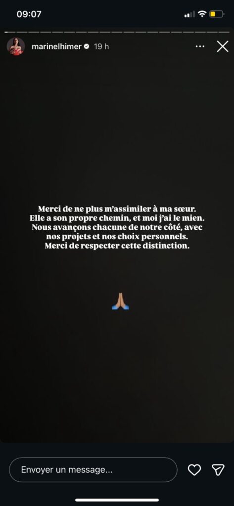 Marine El Himer : elle ne veut plus entendre parler de sa sœur jumelle Océane