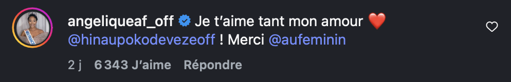 Hinaupoko Devèze (Miss France 2026) : elle témoigne de son immense admiration pour Angélique Angarni-Filopon