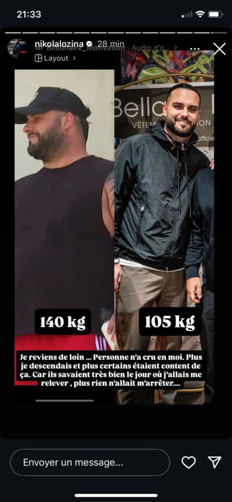 Nikola Lozina : après avoir perdu plus de 30 kilos, il montre sa transformation physique