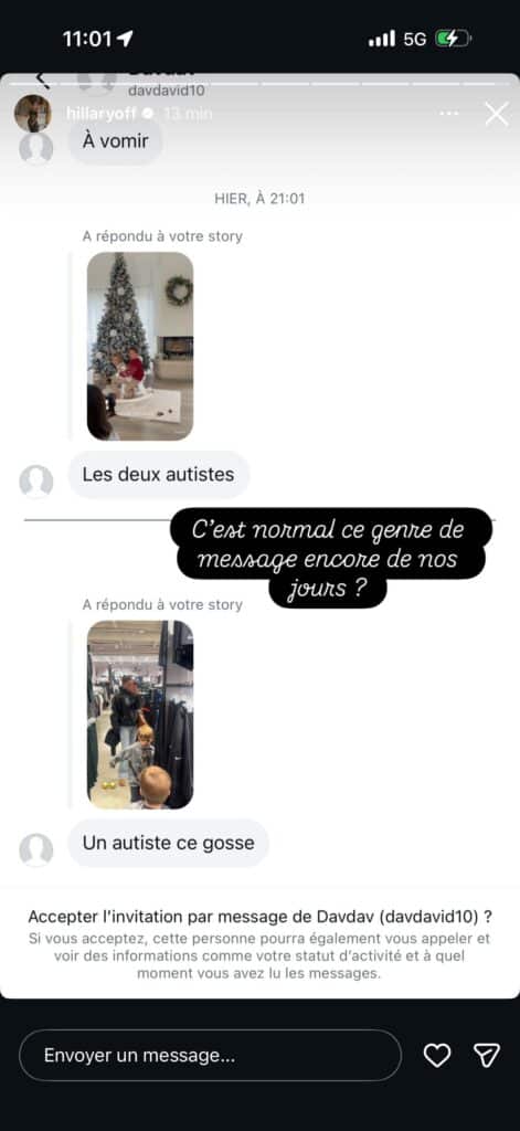 Hillary : son fils insulté sur les réseaux sociaux, elle voit rouge