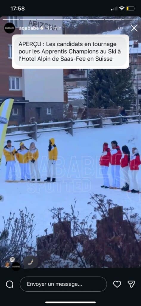 Les Apprentis Champions au ski : des images du tournage viennent de fuiter