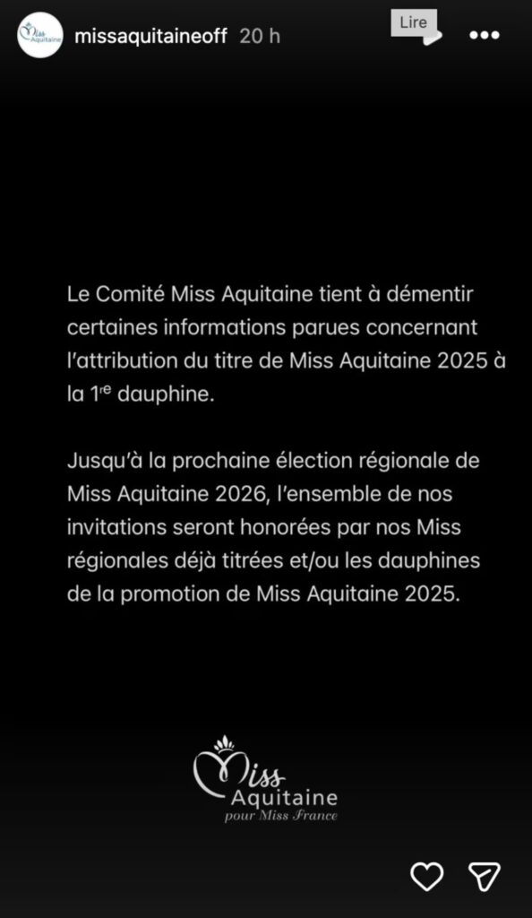 Miss Aquitaine : une nouvelle Miss bientôt élue ? Le comité régional donne sa réponse