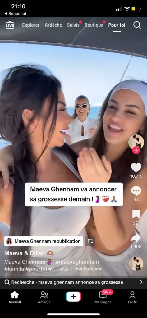 Maeva Ghennam : sur le point d'annoncer sa grossesse ?