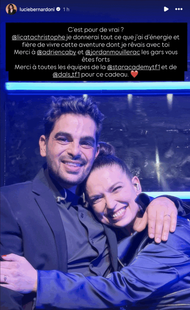 “C’est pour de vrai ?” : la déclaration touchante de Lucie Bernardoni à son partenaire de Danse avec les stars