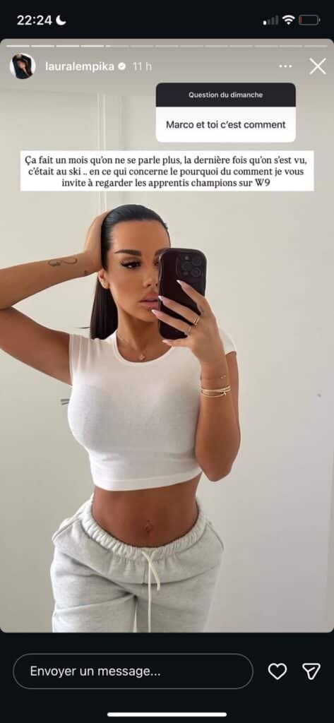 Laura Lempika : en froid avec Marco ?