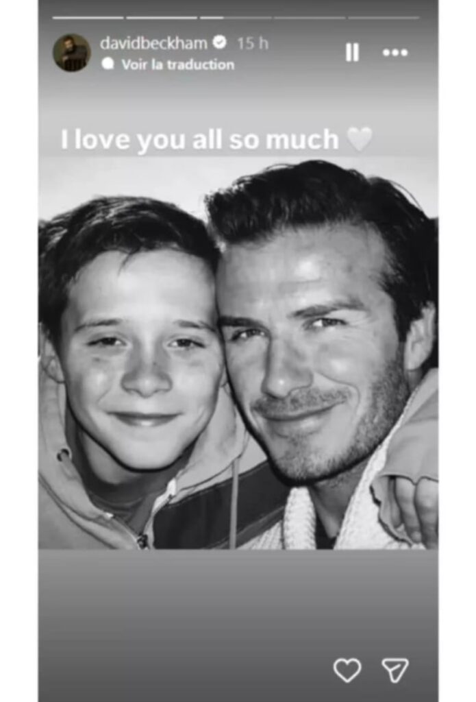 David Beckham : il adresse un message à son fils Brooklyn pour le Nouvel An