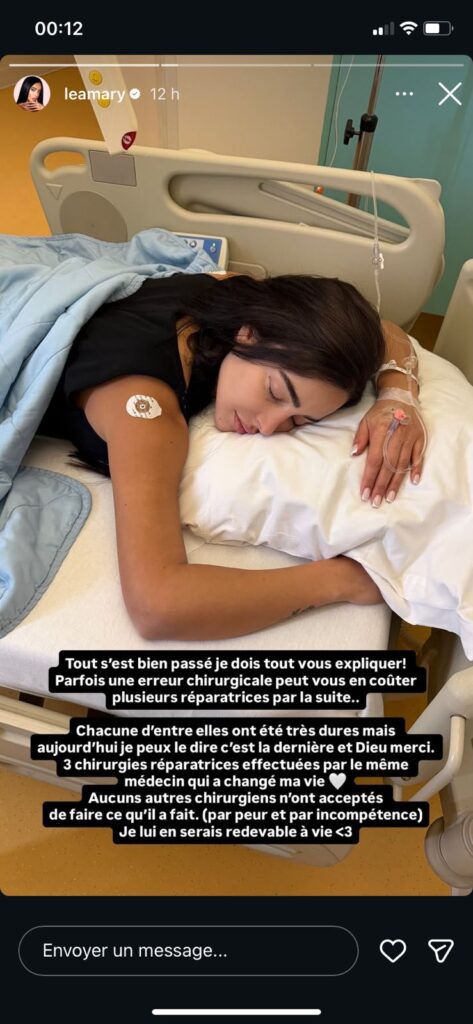 Léa Mary obligée de se refaire opérer : elle regrette avoir modifié son corps