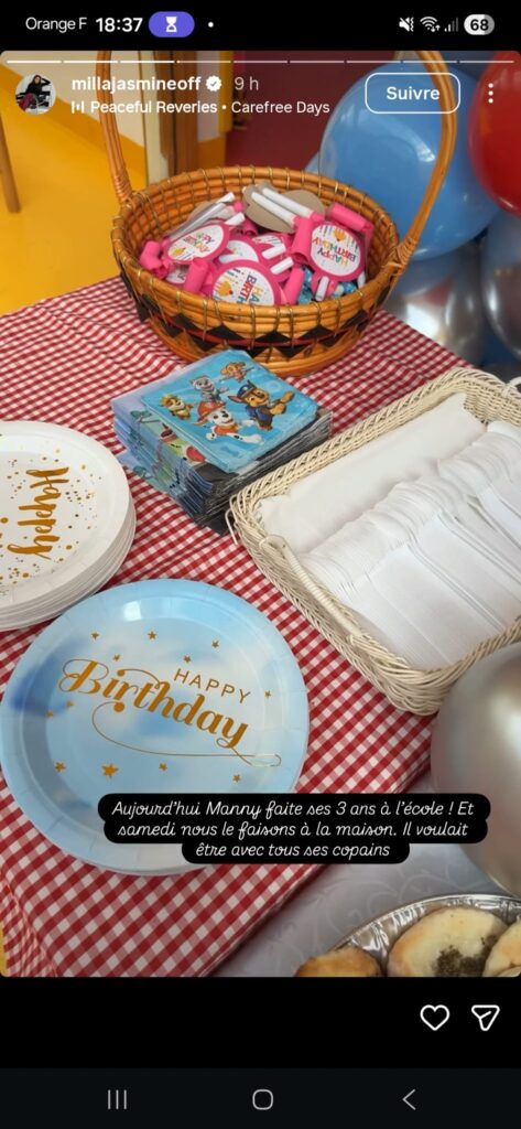 Milla Jasmine dévoile des rares clichés de son fils Manny pour ses 3 ans