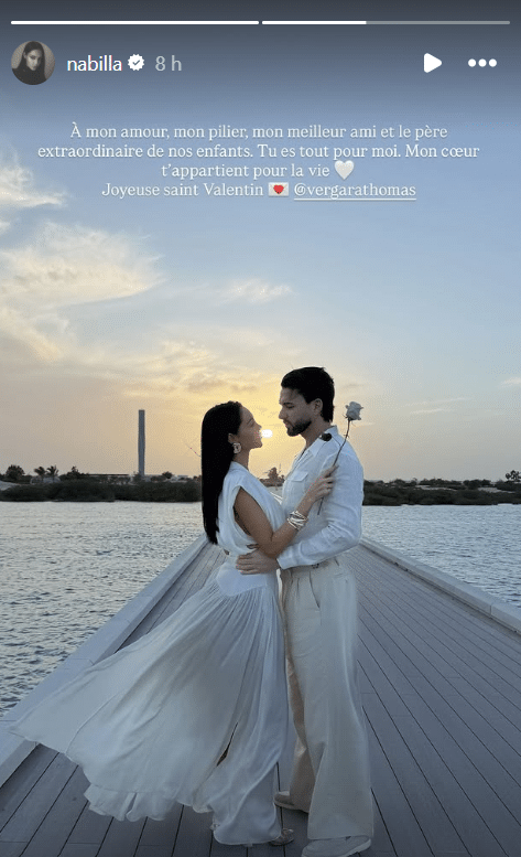 Nabilla : sa déclaration enflammée à Thomas Vergara pour la St-Valentin