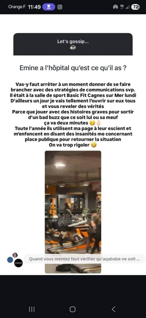 Emine : accusé d'avoir orchestré son hospitalisation pour éteindre la tourmente avec Maissane