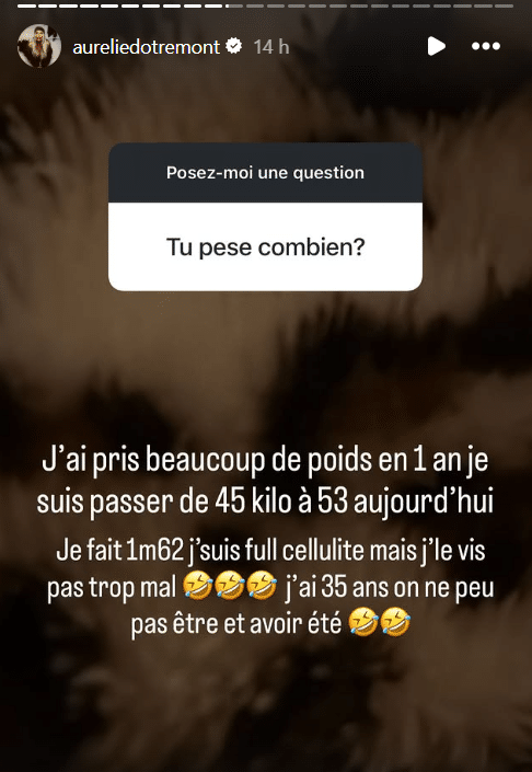 Aurélie Dotremont : elle avoue s’être préparée au pire à cause de sa boulimie