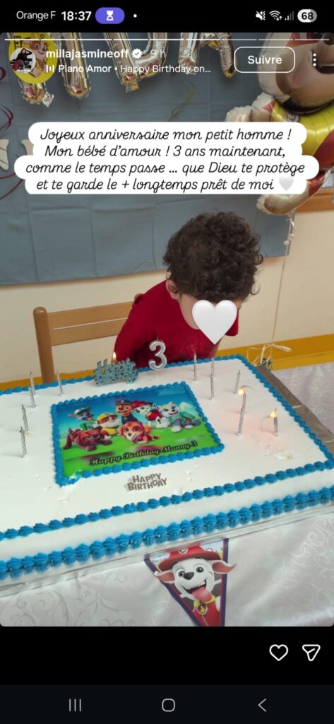 Milla Jasmine dévoile des rares clichés de son fils Manny pour ses 3 ans