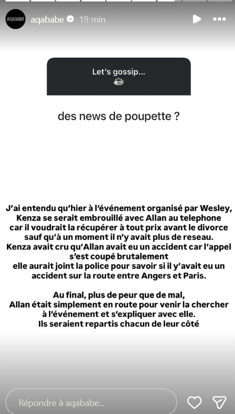 Poupette Kenza : son mari Allan en mode reconquête ? Il fait tout pour la retrouver