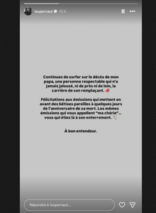 Lou Pernaut : elle est en colère après les nouvelles déclarations de Jacques Legros contre son père