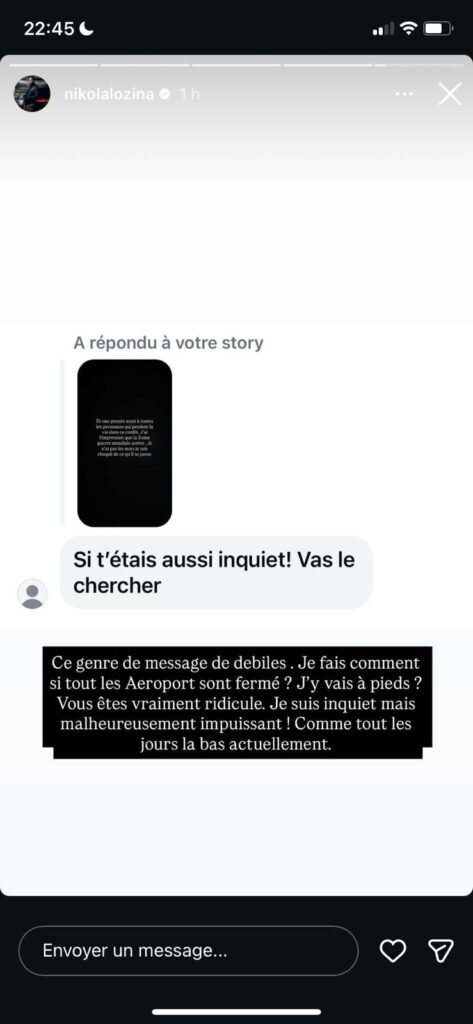 Nikola Lozina et Victoria Méhault : séparés de leurs enfants pendant les tirs de missiles à Dubaï, ils sont très inquiets