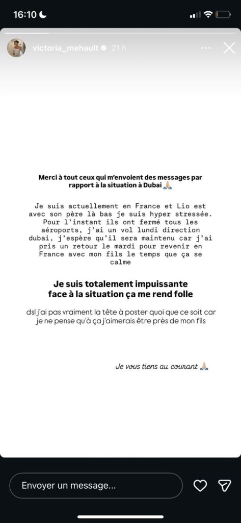 Nikola Lozina et Victoria Méhault : séparés de leurs enfants pendant les tirs de missiles à Dubaï, ils sont très inquiets