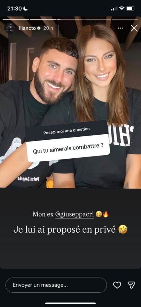 Illan Castronovo : il veut affronter son ex Giuseppa sur un ring