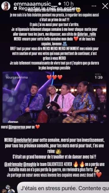 Danse avec les stars : Emma explique que le dernier prime a réveillé un traumatisme