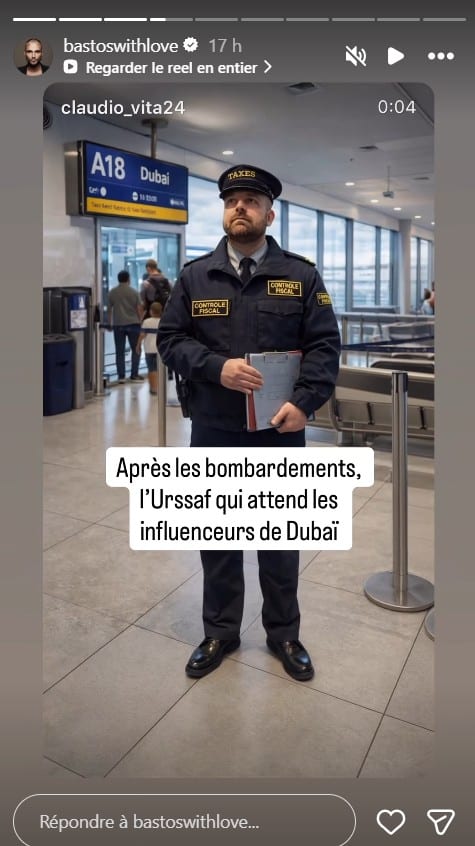 Explosions à Dubaï : Bastos réagit à la détresse des influenceurs français