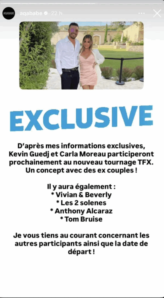 Carla Moreau et Kevin Guedj : ils font leur grand retour ensemble à la télévision