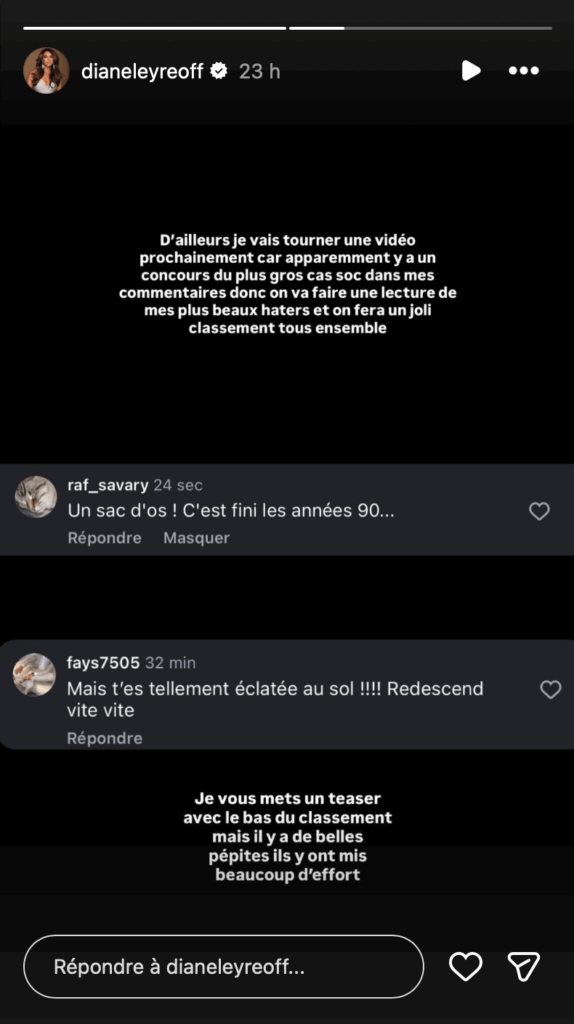 Diane Leyre : critiquée sur son physique, elle affiche les messages de ses détracteurs