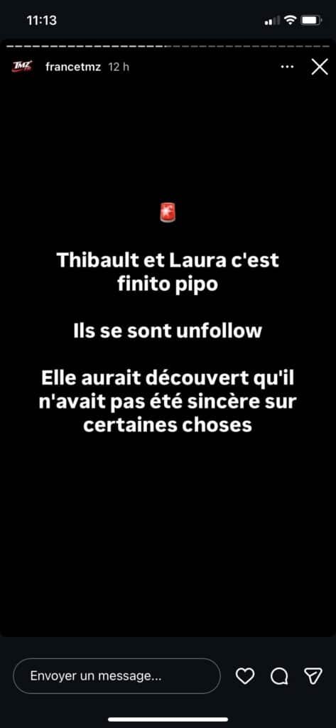 Thibault Garcia : ce serait déjà terminé avec sa compagne, Laura